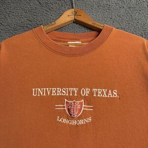Vintage 90s University Of Texas Longhorns T-Shirt Mens XL College Embroidered